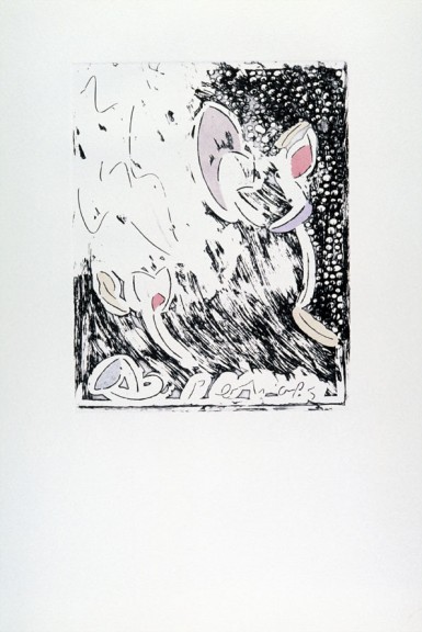 Marc Camille Chaimowicz, estampe tirée du portfolio Haunted * Sometimes * Regrets * Perhaps, 1986